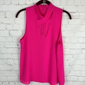 Naked Zebra Pink Cross Front Tank